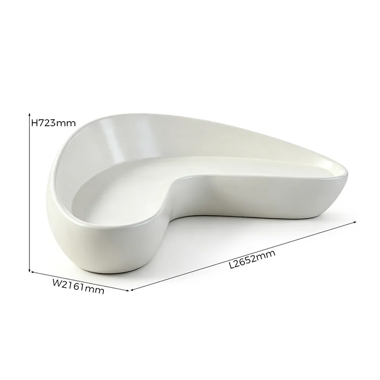 Flowing Curve FRP Lounge Seating